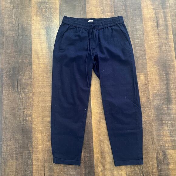 NWT J.Crew Linen-Cotton Drawstring Pant Size 6 - Picture 1 of 7